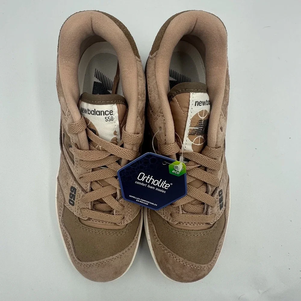New Balance 550 Brown Suede Shoe BBW550RD Neutral Minimal Streetwear Women 6 NIB - Picture 10 of 12